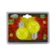 Pack de 2x Ampoules LED E27 1W Couleur