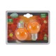 Pack de 2x Ampoules LED E27 1W Couleur